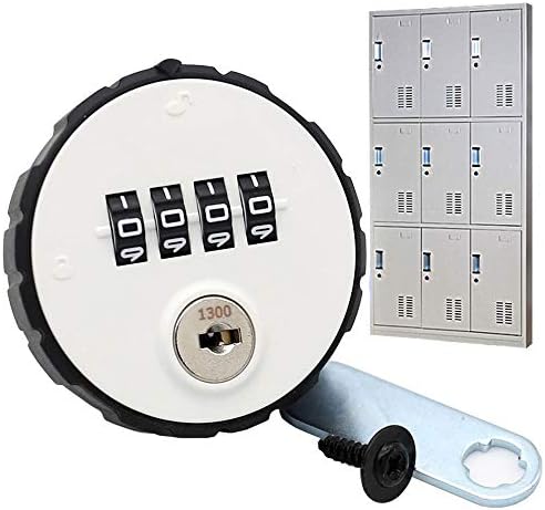 MIONI Combination Cabinet cam Lock 4-Position keyless Drawer Door Gym School Locker, Combination Padlock, with Key Reset