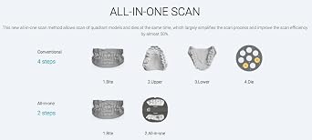 Shining3D [ AutoScan DS-EX Pro (C) ] Dental 3D Scanner with Multi-Function Articulator, Triple-Tray, Texture and Continuous Scanning