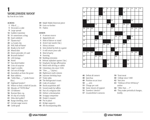 Image of USA TODAY Crossword: 200 Puzzles from The Nation's No. 1 Newspaper (USA Today Puzzles) (Volume 2)