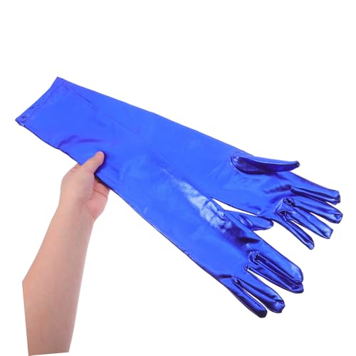 1 Pair Long Stretchy Party Gloves for Women High Gloss Finish Dress Accessories for Versatile Costume Gloves for Formal Events and Celebrations4