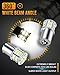 LUYED 1156 LED Reverse Light Bulb,1141 1003 7506 BA15S Bulbs,Super Bright Low Power for Truck Car Tail Lights Rv Lights,White,Pack of 2