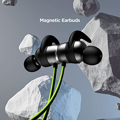 Image of Boat Rockerz 255 in-Ear Earphones with 8 Hours Battery, IPX5, Bluetooth V5.0 and Voice Assistant(Neon)