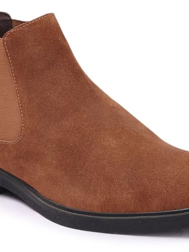 Image of Carlton London Men's Chelsea Slip-On Round Toe Comfortable Boot