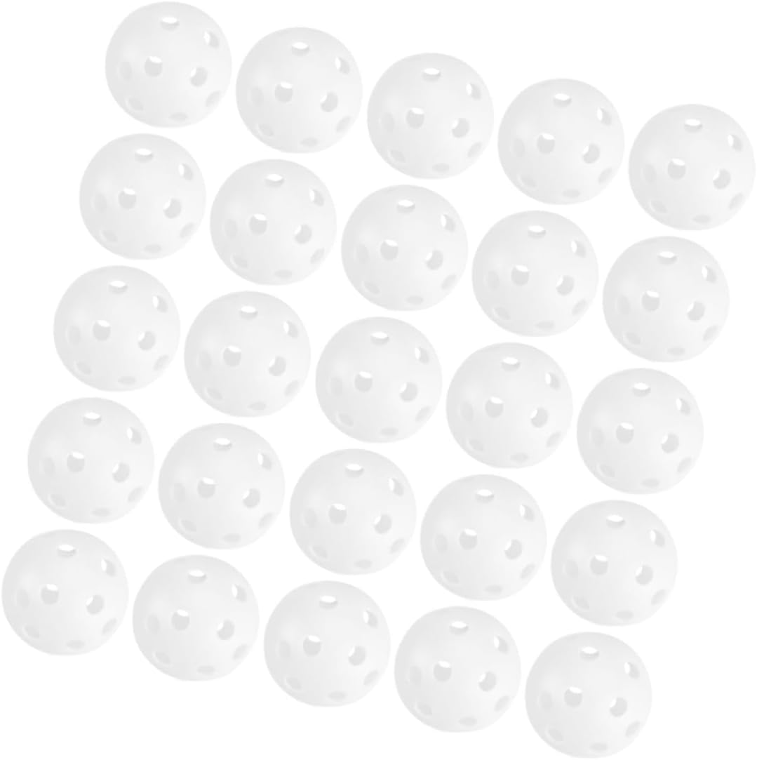 100pcs White Plastic Practice Golf Balls Hollow Small Training Balls for Indoor Outdoor Golf and Swing Practice