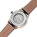 Fossil Men's Watch, Townsman Automatic Stainless Steel and Leather Two-Hand Skeleton Watch, Color: Rose Gold/Navy