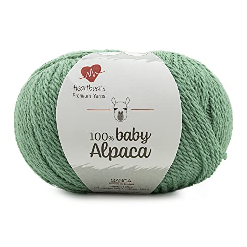 Image of Baby Alpaca, is Pure 100% Baby Alpaca Fibre. Oekotex Class 1 Certified. Pack of 2 Balls - 50gm Each Shade no - BAC13