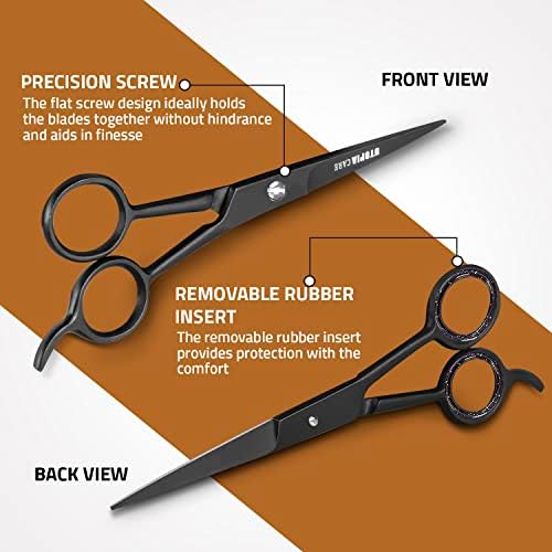 Professional Barber Hair Cutting Scissors/Shears (Black)