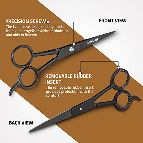 Professional Barber Hair Cutting Scissors/Shears (Black)
