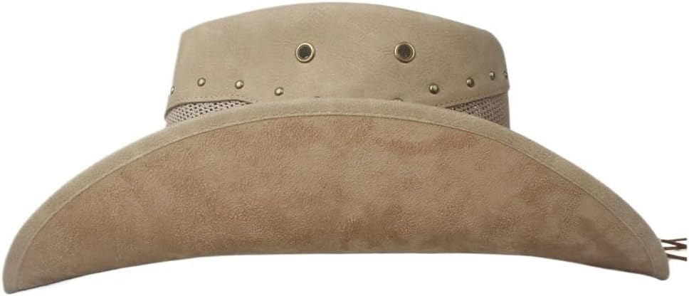 Leather Western Outdoor Beach Sun Hat Men Ladies Jazz Cowboy