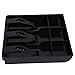 Cash Drawer Register Insert Tray Replacement 3 Bills 3 Money Storage Box 9.6 x 9.6 x 1.4inch to Make Money Well Organized (Black)
