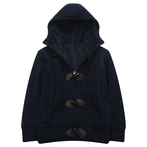 Richie House Little Girls' Cardigan Sweater with Hood RH1442