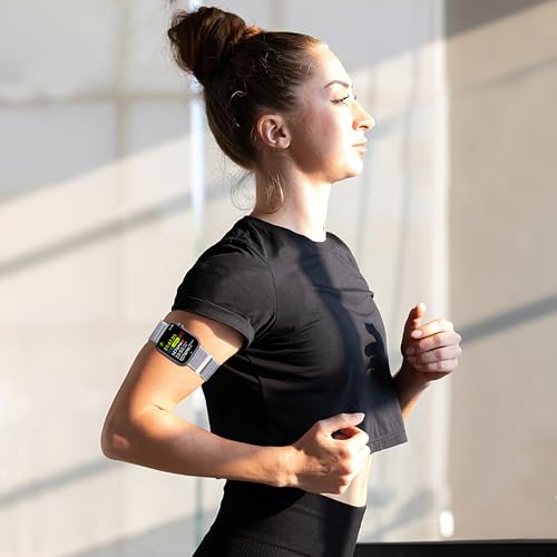 Image of Ankle /Arm Band Compatible with Apple Watch 49 /46 /45 /44 /42 /41 /40 /38mm | Breathable Nylon Ankle Strap Armband for Women Men, Fits iWatch SE Ultra Series 11 10 9 8 7 6 5 4 3 2 1