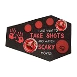 Utilisations polyvalentes : rendez votre fête d'Halloween inoubliable avec le plateau à shots d'horreur. Sa polyvalence en fait le complément parfait pour diverses fêtes à thème, réunions de famille et fêtes de bar. Soyez le centre d'attention de la fête avec ce produit unique.