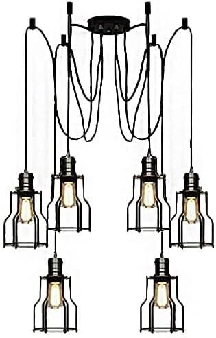 Lampe araignée en métal pour hauts plafonds et grands espaces de vie