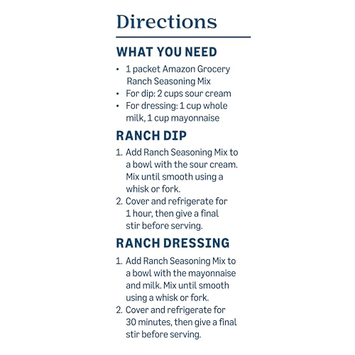 Amazon Brand - Happy Belly Ranch Dip Mix, 1 Ounce