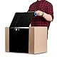 RAGO® Stretchfolie Schwarz 2 Stück I Strechfolienrolle mit Handabroller 0,85 kg (7,5 x 7,5 x 40 cm) I Möbelfolie I Verpackungsmaterial I Umzugsfolie I Folie für möbel I Packfolien 150m