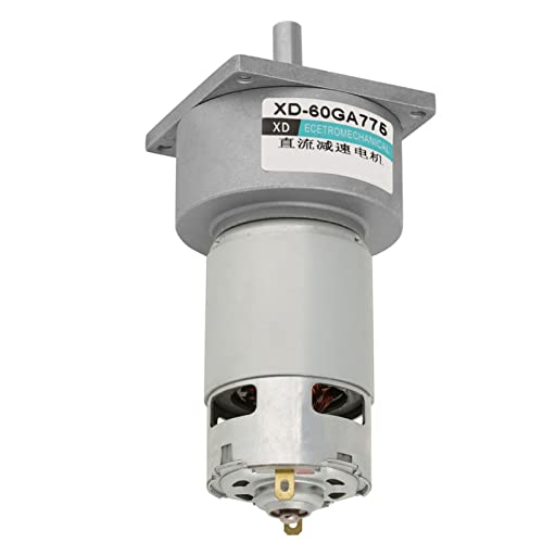 Moteur à engrenages CC 12V 100rpm 35W à vitesse réglable et mini format