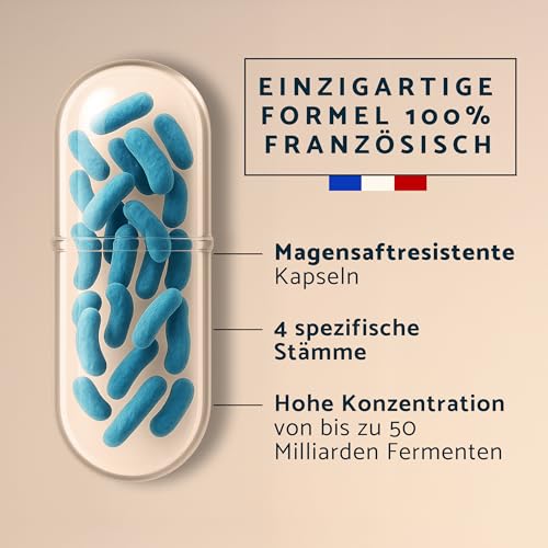 Apyforme - Lactobacillus Gasseri Bakterienstämme - Bis zu 50 Milliarden KBE/Tag - 60 Kapseln - 100% Französisch