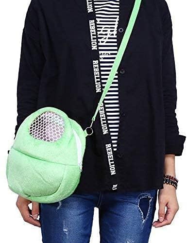 Image of Litewoo Sugar Glider Carrier Travel Bag Breathable Portable Pouch (Green)