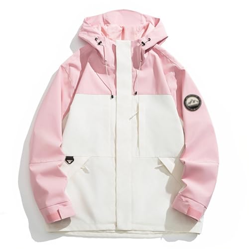Veste mi-saison femme : coupe-vent léger à capuche pour loisirs