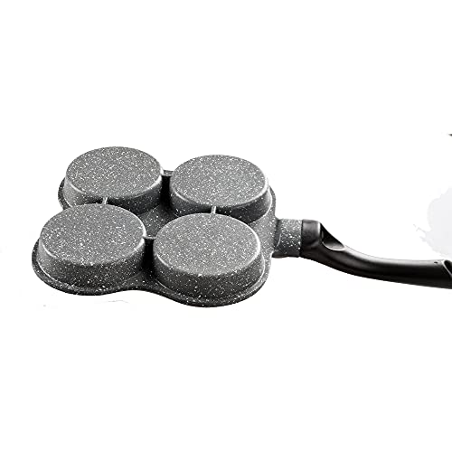 Buecmue Rustless Egg Frying Pan | 4-Cup Nonstick Easy Clean Egg Cooker Omelet Pan For Breakfast Swedish Pancake, Plett, Crepe Pan Gas Stove and Other Stoves Cookware by Buecmue - Used condition - Image 2