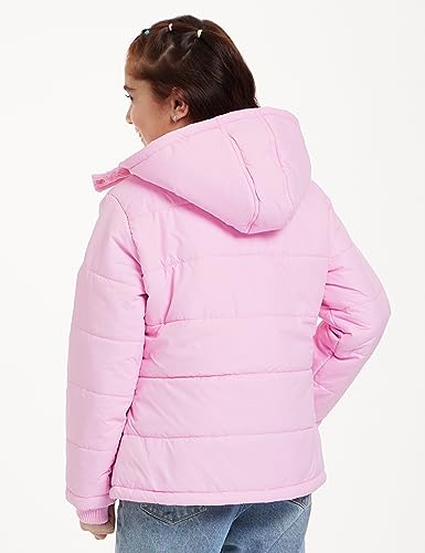 Image of Amazon Brand - Symbol Girls Girls Quilted Winter Jacket with Detachable Hood | Age 2-12 Years