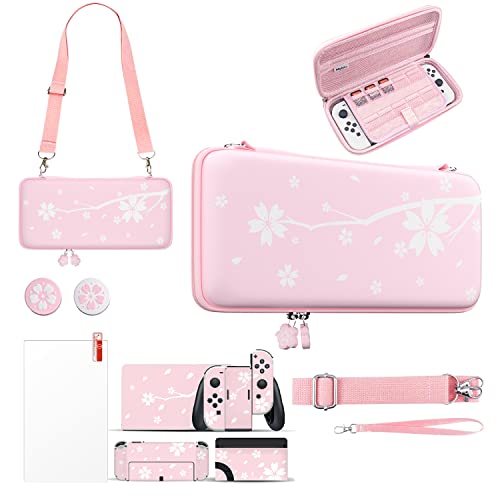 Mytrix Cute Carrying Case for Nintendo Switch, Portable Hard Shell Pouch Travel Storage Bag for Switch/Lite/OLED Protective B