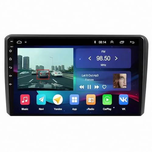 Pantalla Táctil Audi A6 A7 con Android Auto y Car Play Navegador GPS Bluetooth de 4 Núcleos