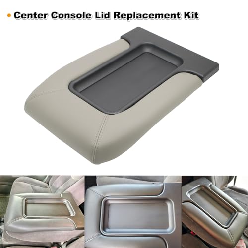 NHILES Center Console Lid Replacement Kit for 1999 2000 2001 2002 2003 2004 2005 2006 2007 Silverado/Avalanche/Suburban/Sierra/Yukon Replaces Number 19127364, 19127365, 19127366 (Light Gray) by NHILES - Image 8