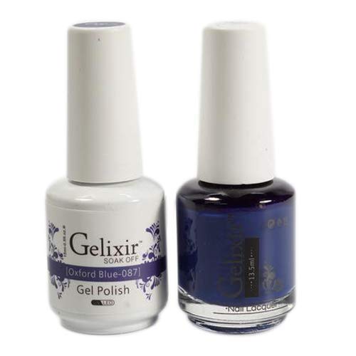 Gelixir - 100% Pure Gel Nail Polish (087 - Oxford Blue)