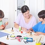 sourcing map Mini Ink Blending Tool Set, Ink Paints Applicator Mixing Tools with 2pcs Flat Foam Refills for Scrapbooking Craft Painting Drawing Blending,Black - Image 4