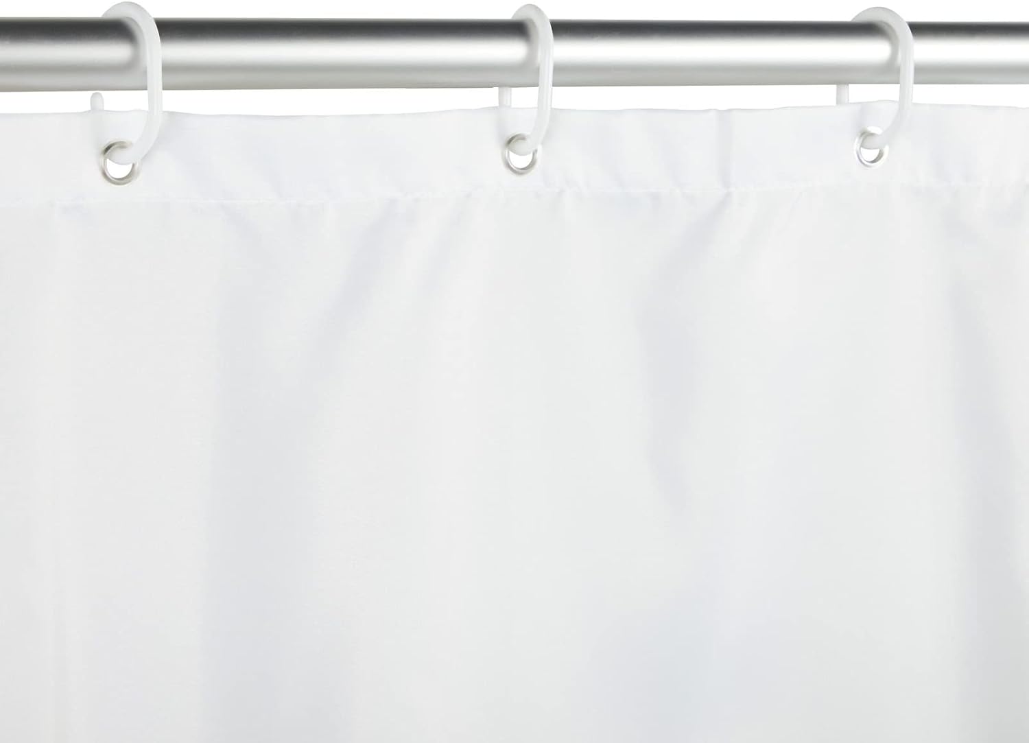Watercolor Floral Fabric Shower Curtain Set with Hooks