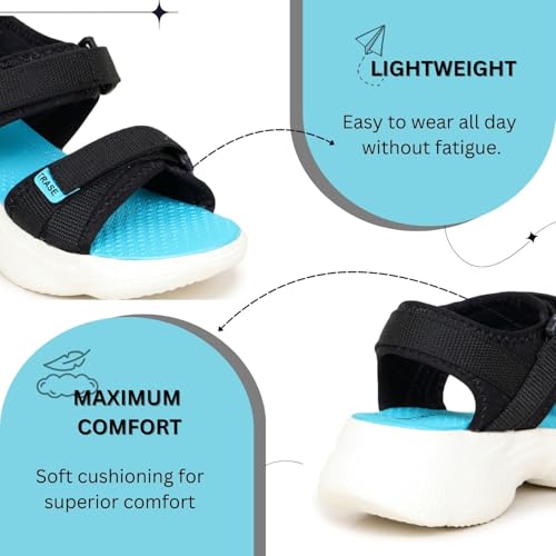 Image of TRASE Sports Sandals For Woman | Comfortable, Soft Cushioned Sole, Lightweight And Trendy Footwear | Adjustable Strap Womens Sandals | Casual And Stylish Floaters For Daily Use