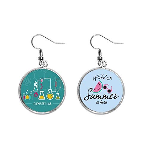 Pendientes de sandía con diseño de reacción química para lóbulos perforados