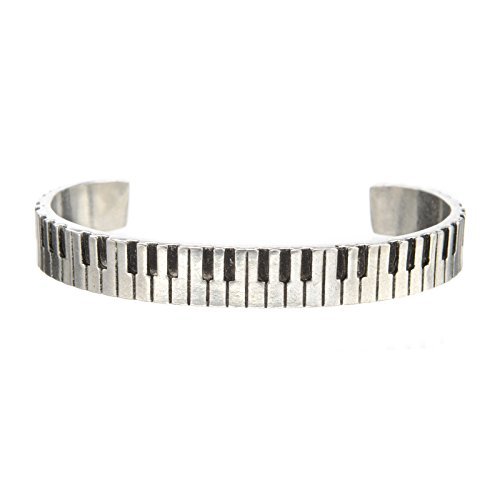 Quotable Cuffs Piano Cuff Inspirational Jewelry Bracelet - Great Piano Gift for Music Teachers, Musicians, and Music Students By Whitney Howard Designs