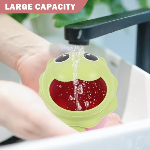 Toyvian Copo De Enxágue Para Banho De Bebê Enxaguador De Shampoo De Bebê Colheres De Plástico Fofas