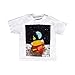Mad Engine Fortnite Burger Space Boys Child Youth White T-Shirt (X-Large (18-20))