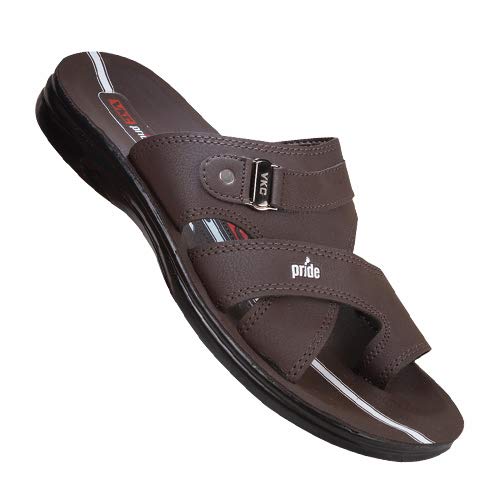 Image of VKC Pride Mens Synthetic Slipper Brown 3211