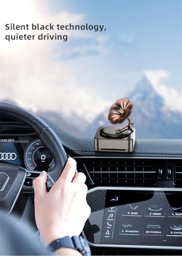 Image of Luxury Car Fragrance | Premium Solar Powered Car Perfume With 1 Year Fragrance, Long Lasting Luxury Car Freshener For Car Dashboard For Personal And Corporate (Gramophone), Capsule