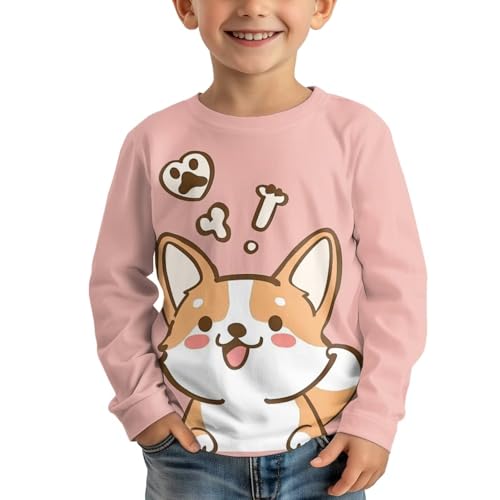 Image of Girls Basic Tee Shirts Outdoor Long Sleeve Shirt Winter Clothes Size 3-16 Top Fall Clothes Gift for Holiday