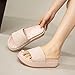 Women's Platform Slide Sandals Comfortable Wedge Espadrille Slides with Cushioned Footbed Fashion Summer Beach Sandals