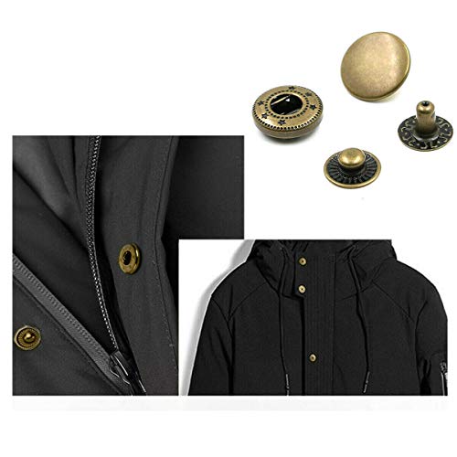 Premium Rivet Buttons Poppers Snap Fasteners Press Sewing Leather Craft 8M 10Mm 12.5Mm 15Mm (8Mm-30 Pcs, Silver) #TOP2