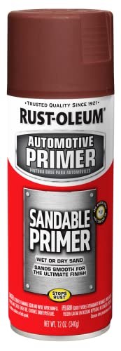 Image of Rust-Oleum 249419 Automotive Sandable Primer Spray, 12 oz, Red