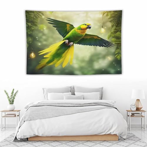 Tapisserie oiseau grand format pour habiller un mur vide