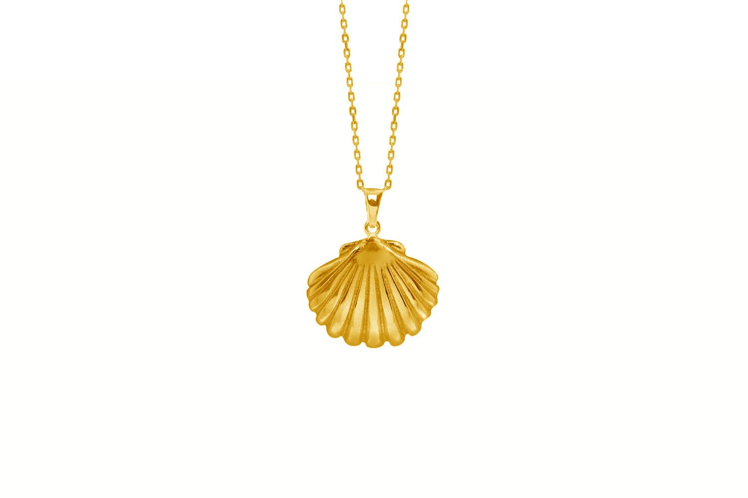 Colgante Concha Camino de Santiago Chapado Oro 18K