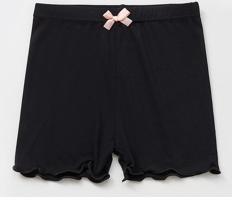 4 Pack of Kids Teen Girls Bowknot Underwear Multi-Color Comfy Under Dress Shorts Cotton Shorts2