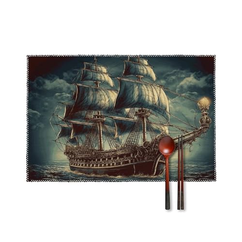 Sets de table pirate pour repas de fête et décoration de table de mariage