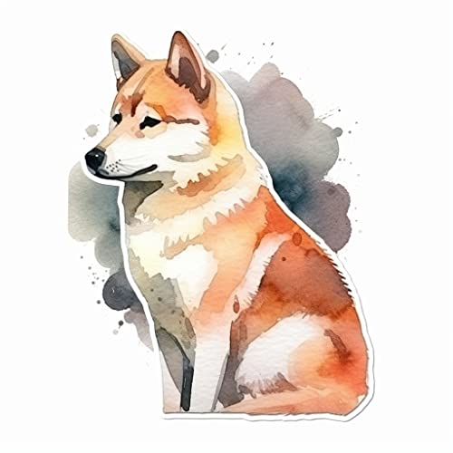 Image of Yoonek Graphics Shiba Inu Dog Vinyl Decal Sticker for Car, Laptop, Tumbler, More. #001672