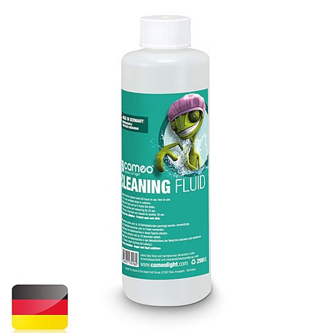 Cameo CLEANING FLUID 0,25 L - Líquido especial para la limpieza de máquinas de niebla - 250 ml Cover