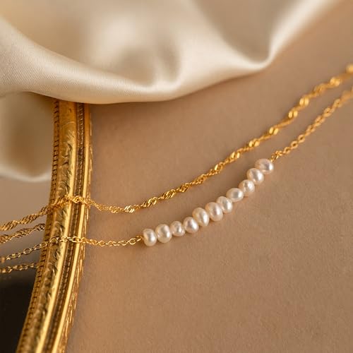 SLOONG Gold Pearl Bracelets for Women Trendy - image 5